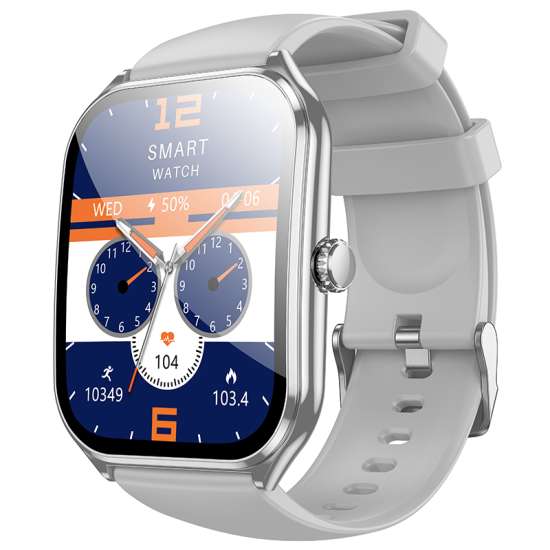 Montre intelligente Hoco AMOLED Sport Design Y28 – Argent